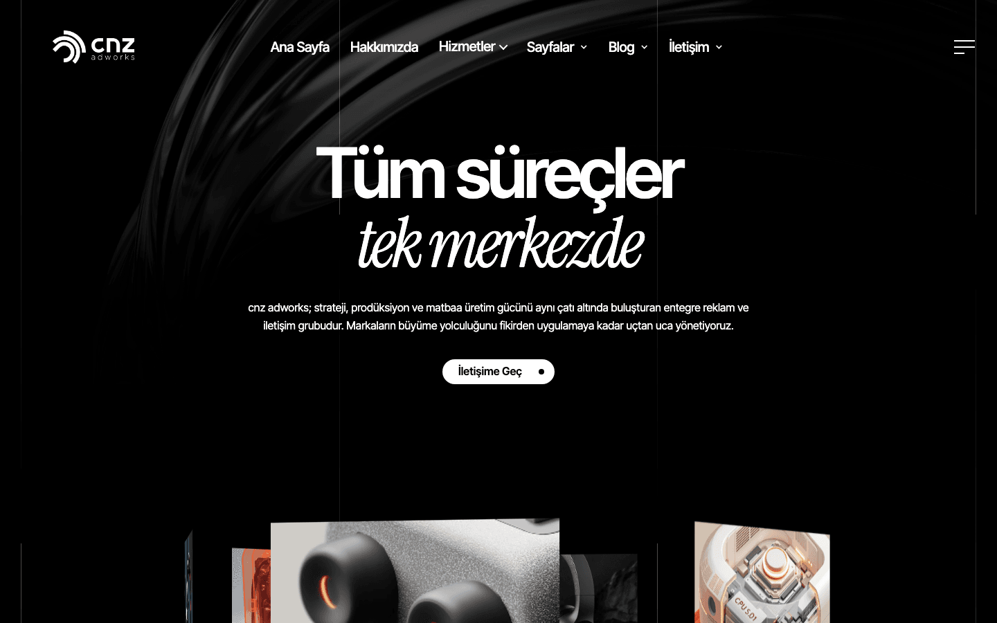 CnzadWorks Kurumsal Web Tasarım çalışması