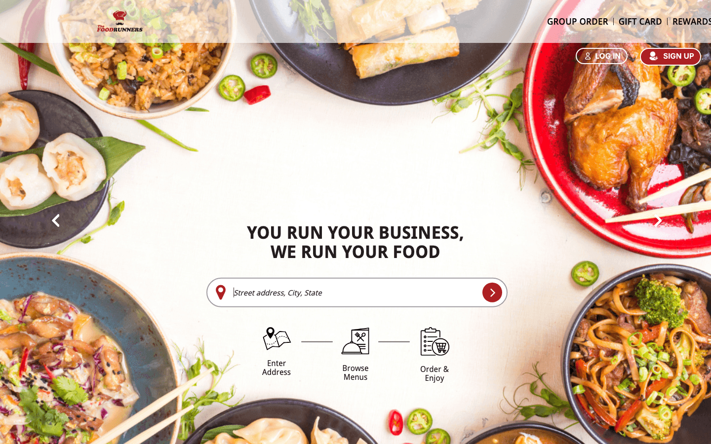 The Food Runner Web ve Mobil Platform çalışması